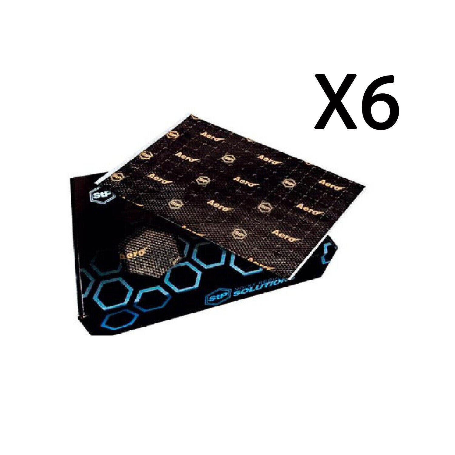 6 Fogli STP AERO DIAMOND Antivibrante Insonorizzante Pannelli 750x500x2,3mm