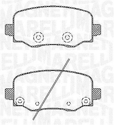 MAGNETI MARELLI PASTIGLIE FRENO JEEP