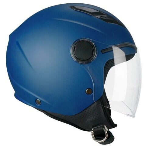 Casco Moto Jet Ska-P 2MHA POD MONO Blu opaco TG:YL