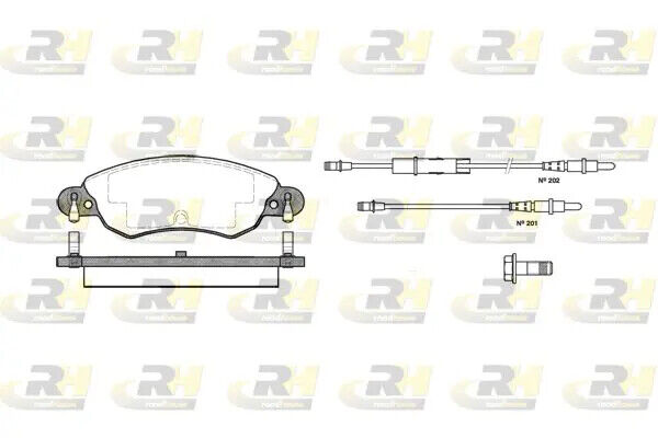 Pastiglie freno Assale anteriore 2829.04 ROADHOUSE per CITROËN C5 I Break C5 II