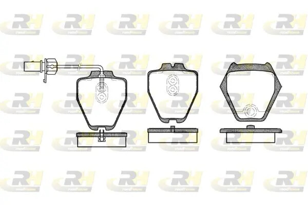 Pastiglie freno Assale anteriore 2752.02 ROADHOUSE per VW AUDI
