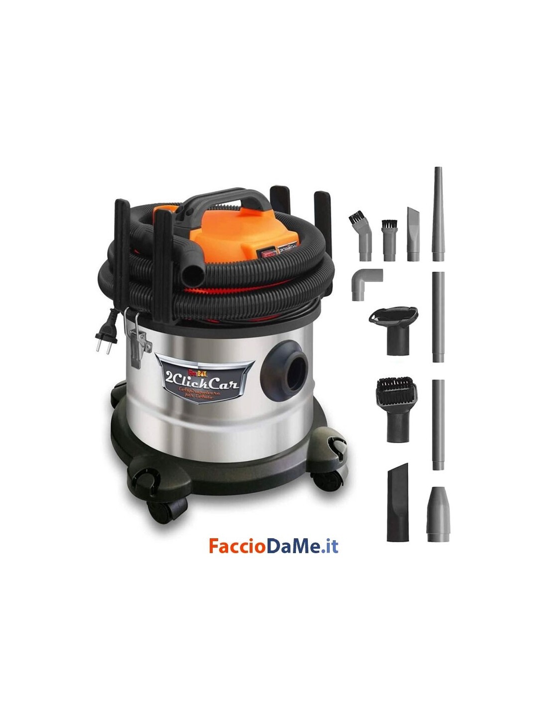 Aspiratore Professionale Auto Caravan Trucks Yachts 1400 watt Turbo Fire&Box CK8