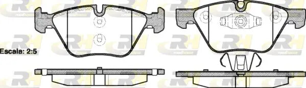 Pastiglie freno Assale anteriore 21052.10 ROADHOUSE per BMW JAGUAR