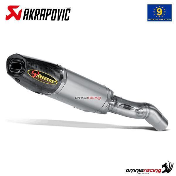 Terminale scarico Akrapovic omologato titanio Kawasaki ZX6R Ninja 2007-2008