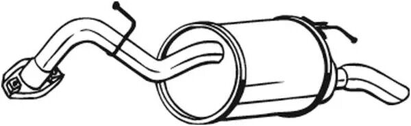 Silenziatore terminale 228-063 BOSAL per TOYOTA YARIS
