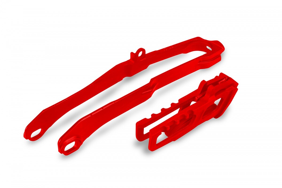 Honda CRF 250 2022 CRF 450 2021-2022 Kit Fascia Slitta + Cruna Catena Rosso Ufo