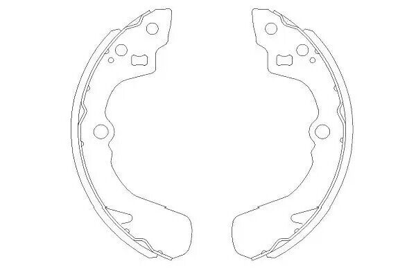Ganasce freno KBS-8905 KAVO PARTS per SUZUKI DAIHATSU SUBARU ROVER