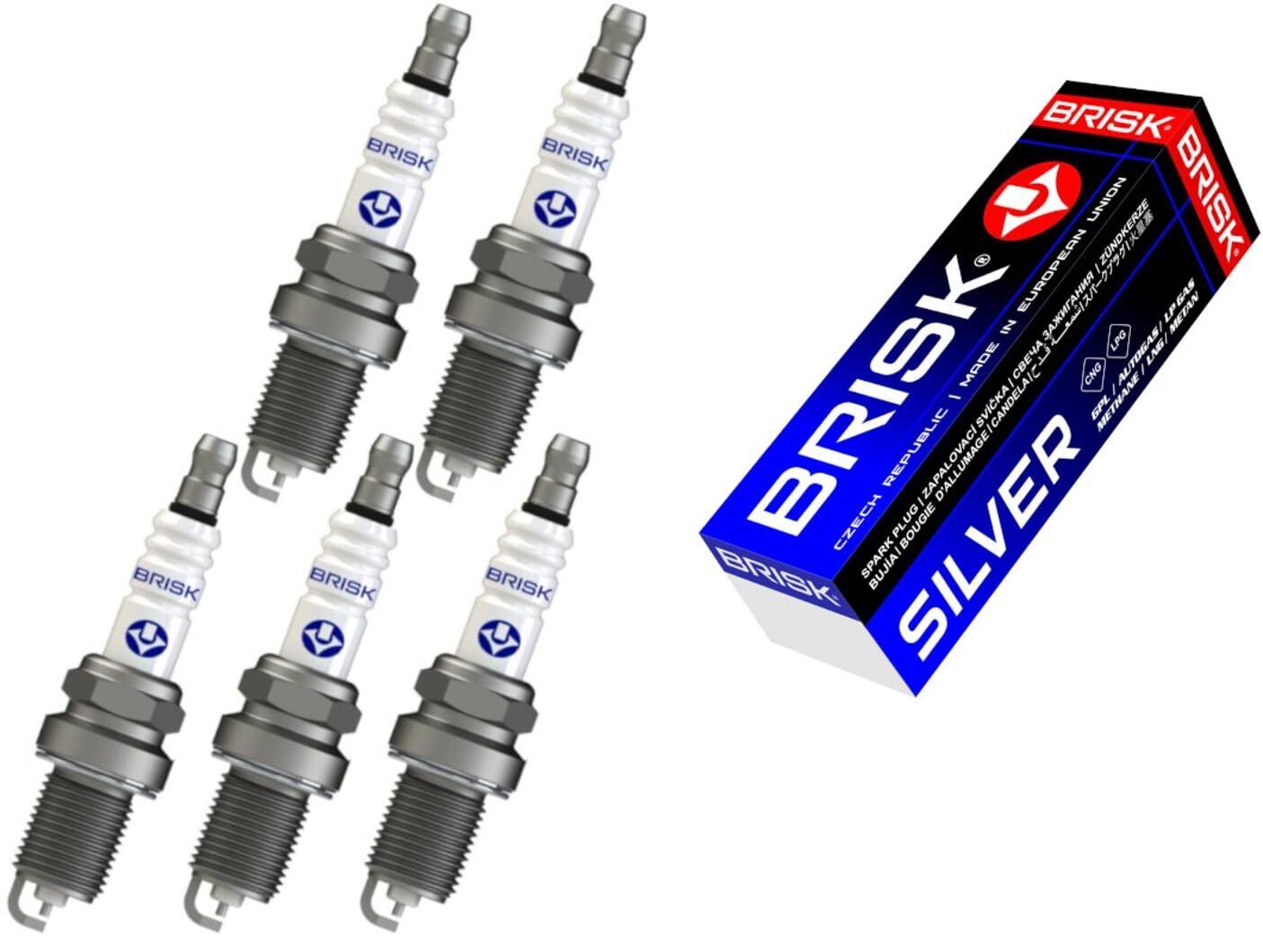 BRISK Silver DR15YS 1334 Zündkerzen Benzin LPG CNG Autogas 5 Stück