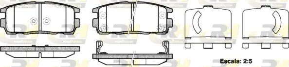 Pastiglie freno Assale posteriore 21260.12 ROADHOUSE per OPEL CHEVROLET