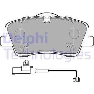 Pastiglie freno Low-Metallic LP3292 DELPHI per HYUNDAI H350 Furgone H350 Autobus