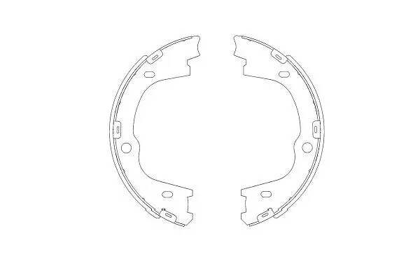 Ganasce freno KBS-3406 KAVO PARTS