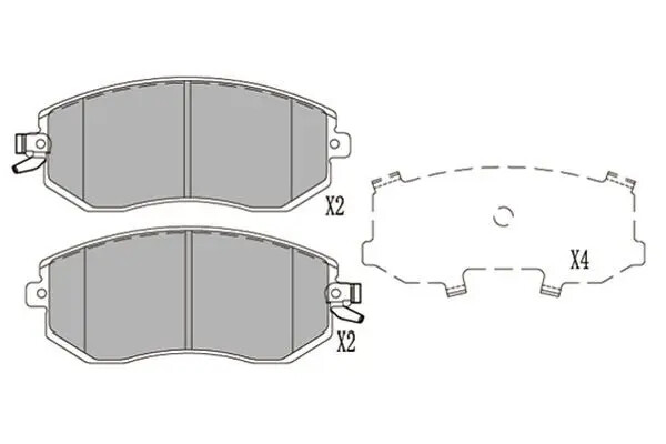Pastiglie freno KBP-8025 KAVO PARTS per SUBARU LEGACY V Familiare OUTBACK
