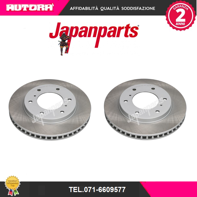 DI534 Coppia Disco freno anteriore (MARCA-JAPANPARTS).