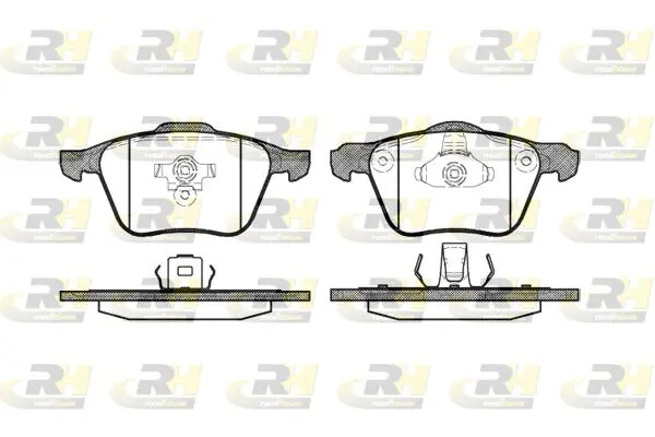 Pastiglie freno Assale anteriore 21070.00 ROADHOUSE per VOLVO SAAB FORD MAZDA