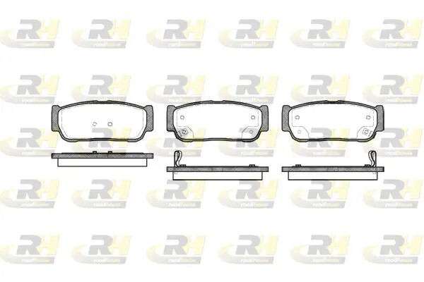 Pastiglie freno Assale posteriore 21063.02 ROADHOUSE per SSANGYONG KIA
