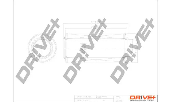 Filtro aria Cartuccia filtro DP1110.10.0010 Dr!ve+ per VW SEAT