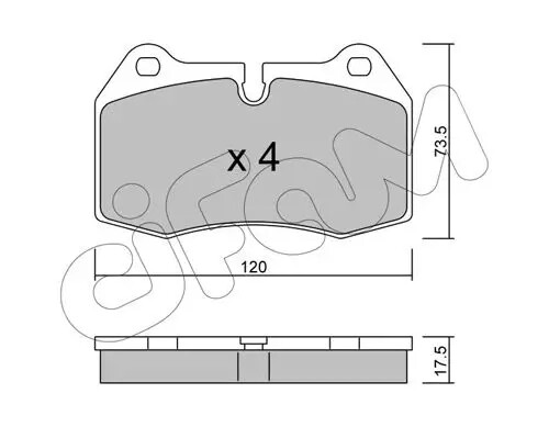Pastiglie freno 822-645-0 CIFAM per BMW 7 8