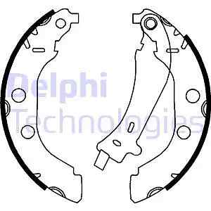 Ganasce freno LS1723 DELPHI per PEUGEOT 406 406 Break 406 Coupé