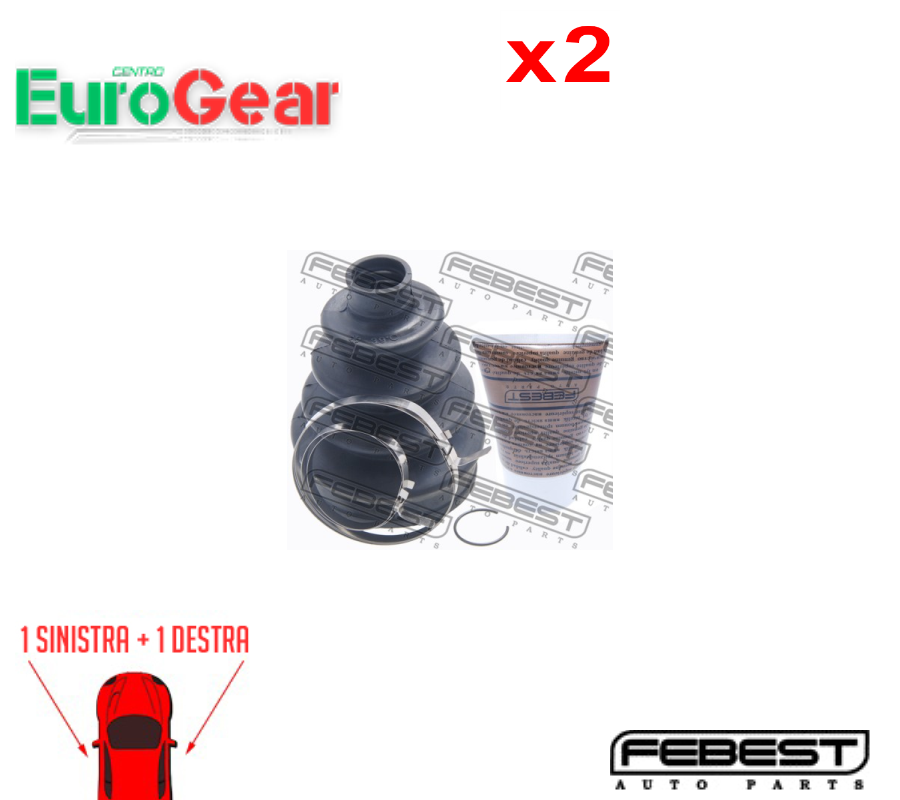 Set di 2 SEMIASSE KIT CUFFIA FEBEST 1817-ASJ FOR CADILLAC / CADILLAC (SGM) 2 PCS