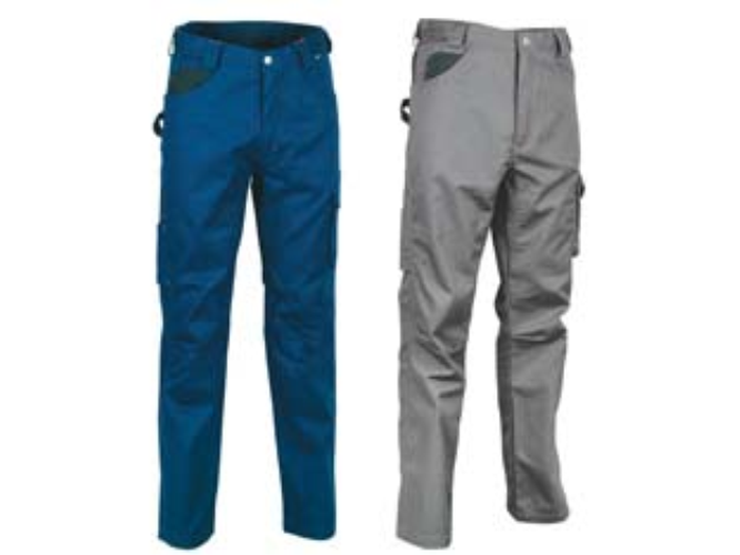 Pantalone drill in cotone e poliestere right fit - tg.46 - antracite/nero 1 pezz