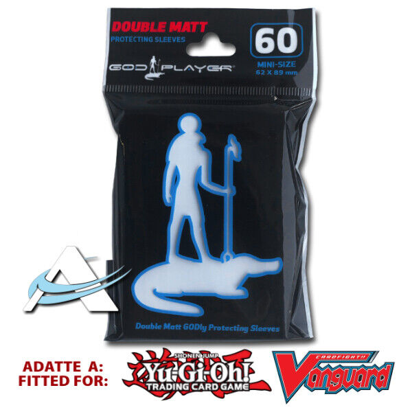 60 Bustine Protettive Mini Japanese Size • GOD PLAYER Double Matt Small • Bianco
