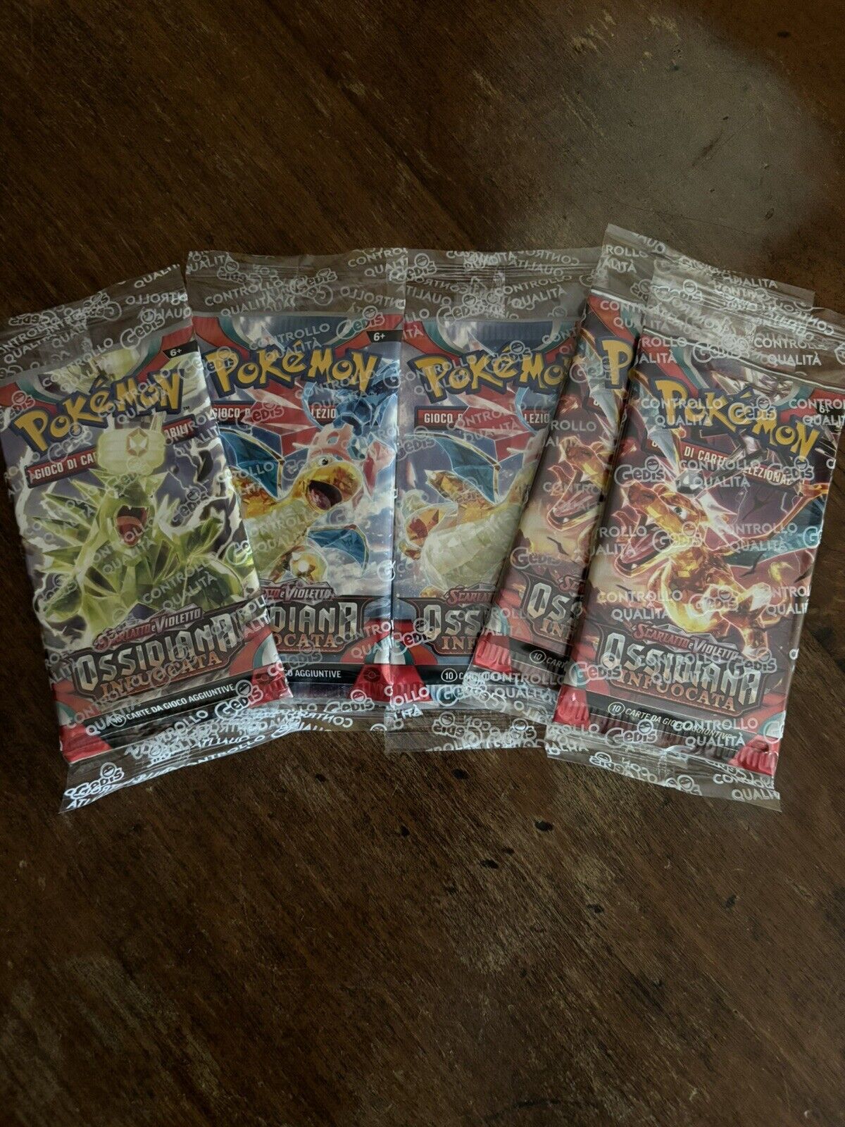 Pokémon TGC Scarlatto e Violetto - 03 Ossidiana Infuocata 5!! BUSTINE