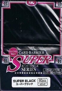 KMC proteggi carte standard pacchetto da 80 bustine Super Black
