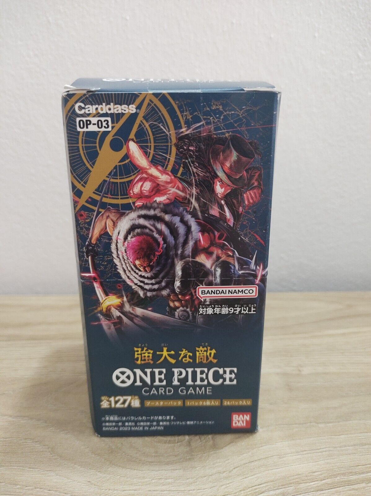 BANDAI ONE PIECE card game Mighty Enemies OP-03 BOX Booster JAP Leggi Descrizion