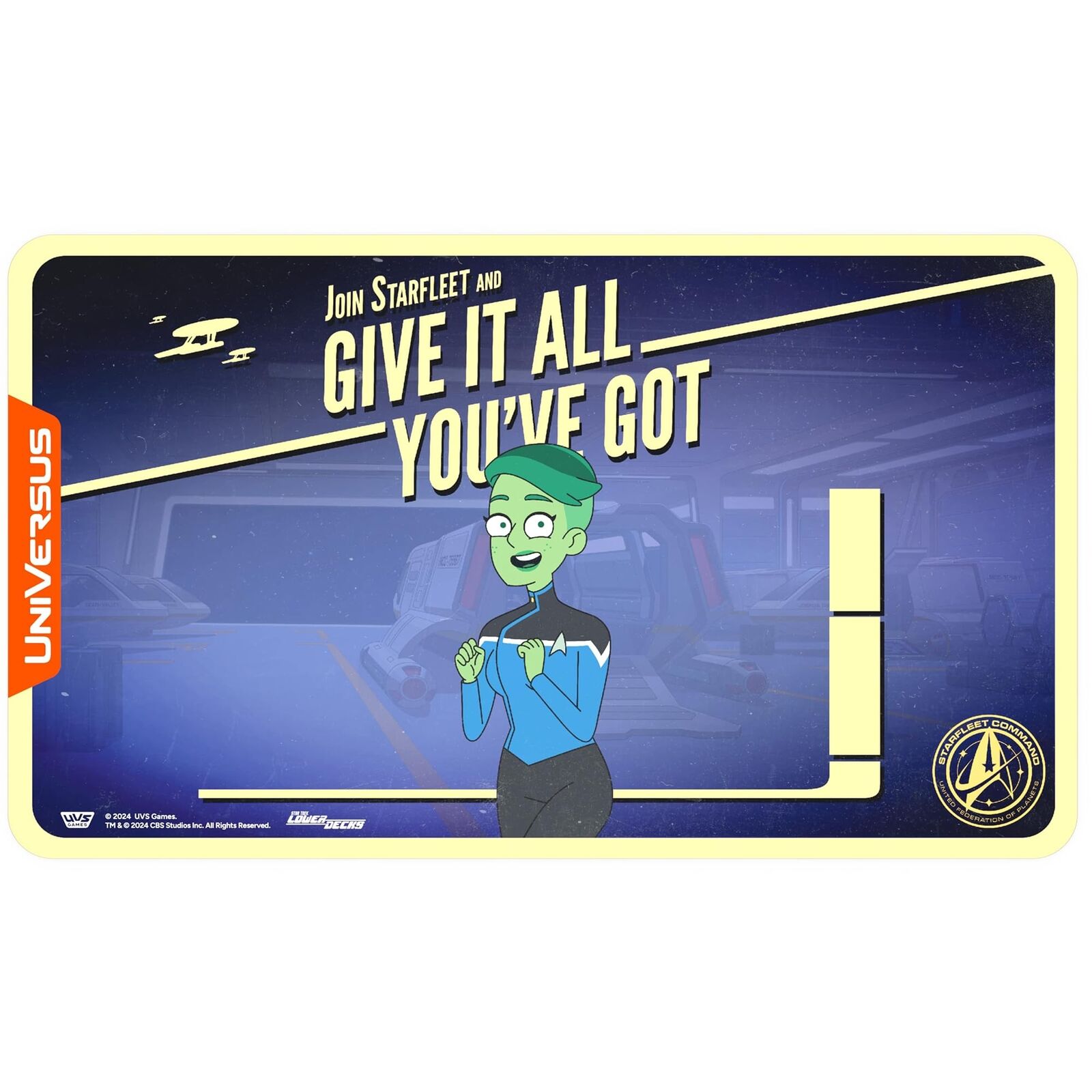 UniVersus: Star Trek: Lower Decks - D’Vana Tendi Playmat - 24 x 14 Neoprene Mat,