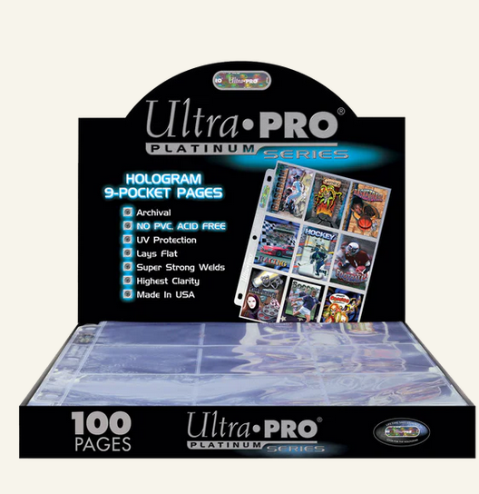 Ultra Pro Platinum Series 100 Pagine 9 Spazi Anelli Pokemon Yu gi oh One Piece