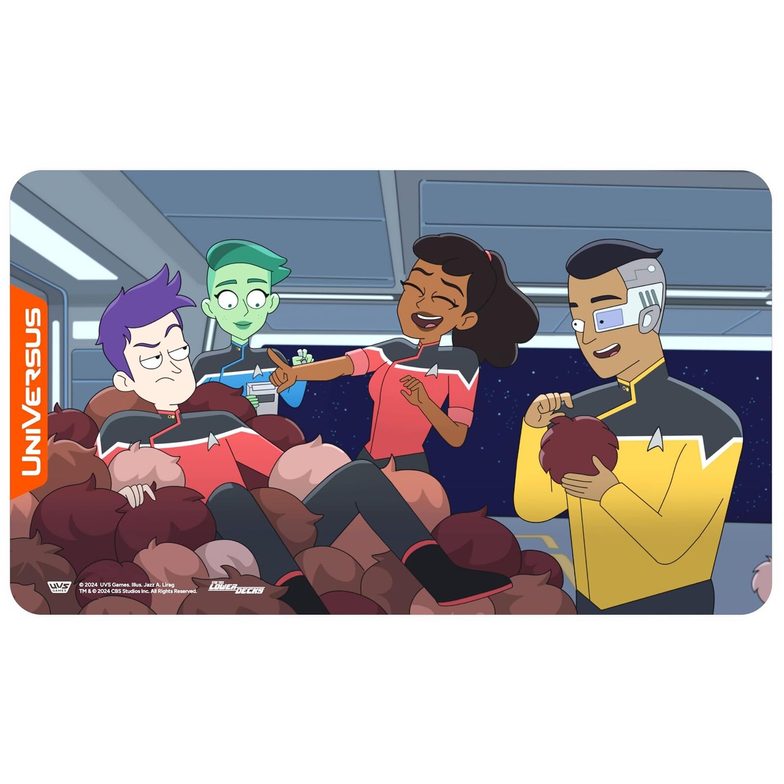 UniVersus: Star Trek: Lower Decks - Tribbles Playmat - 24 x 14 Neoprene Mat, Non