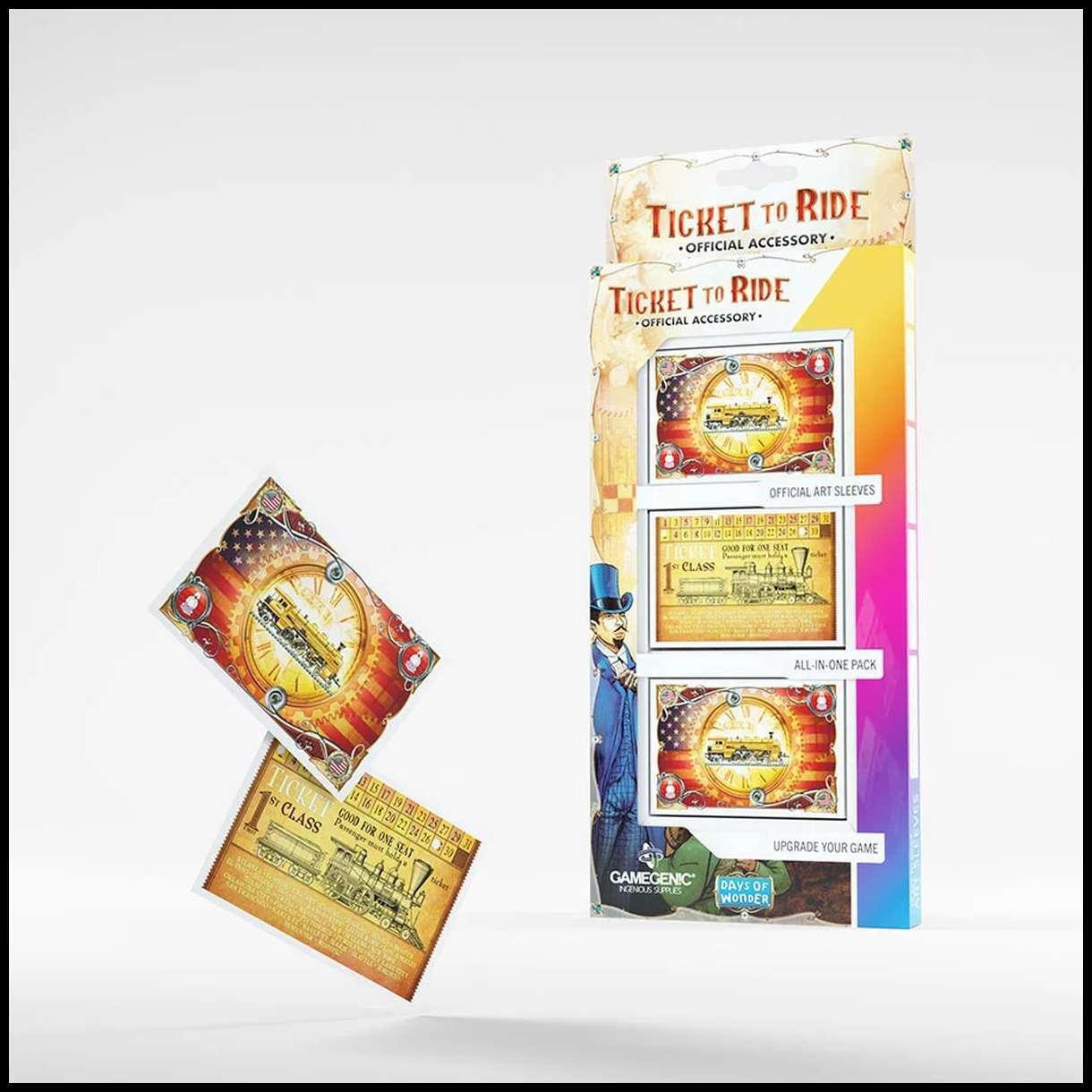 Ticket To Ride - 152 Official Art Sleeves Gamegenic Bustine Protettive