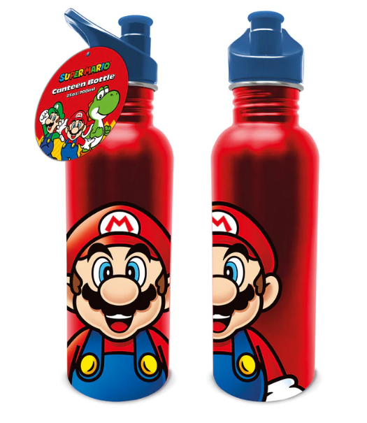 PYRAMID SUPER MARIO (MARIO) METAL CANTEEN DRINKS BOTTLE