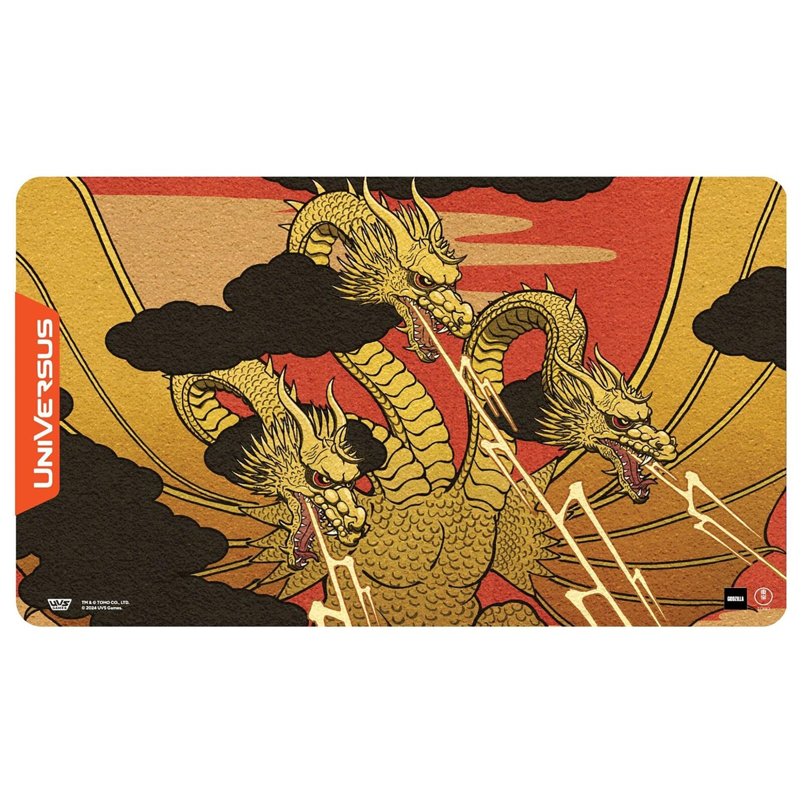 UniVersus Godzilla Challenger Series - King Ghidorah Playmat - 24 x 14 Neoprene