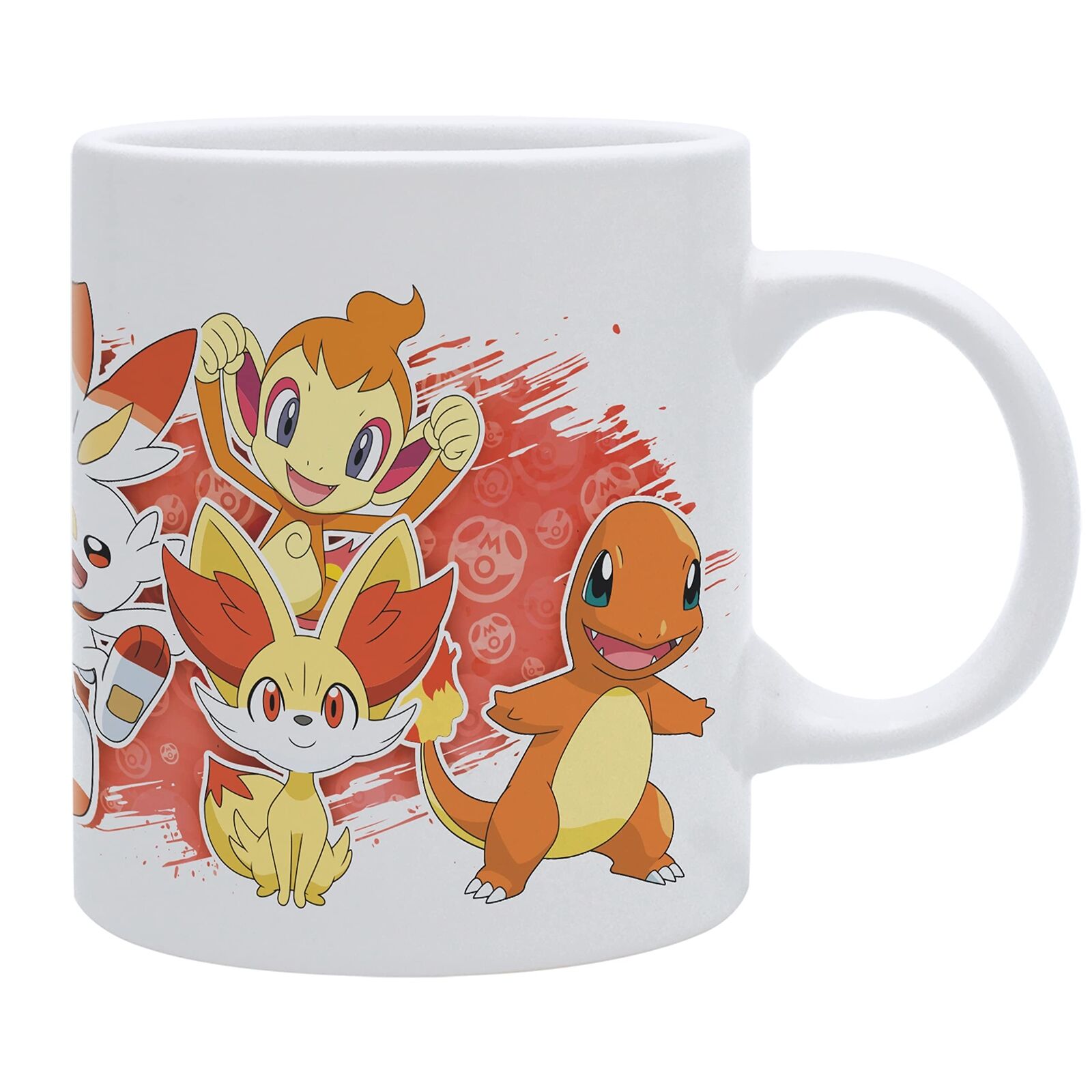 Pokemon Mug 320ml Fire Starters White Subli Box Tazza Ceramica ABYSTYLE