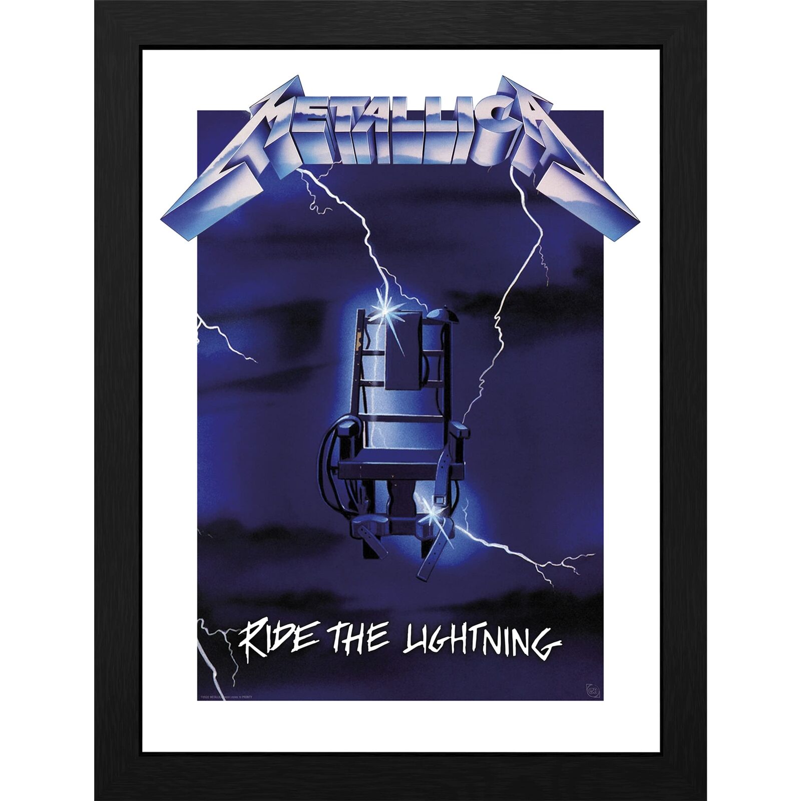 Metallica Framed Print Ride The Lightning (300) GB EYE