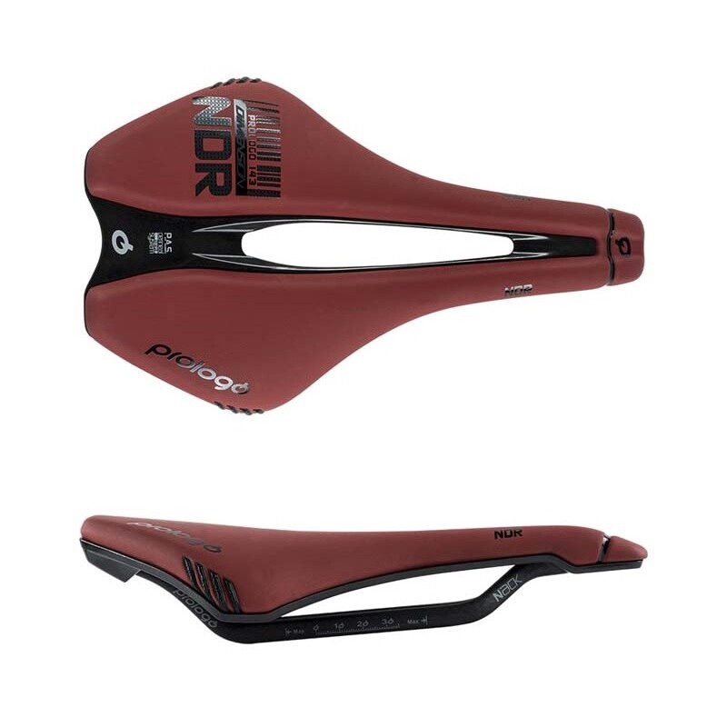 sella dimension ndr nack red d22-29 245x143mm rosso Prologo corsa mtb