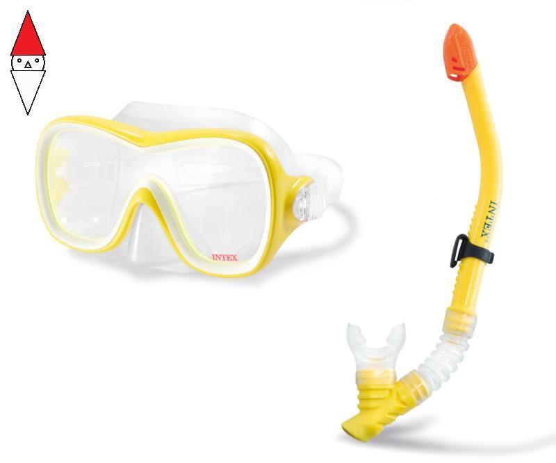 ACCESSORIO SPORT INTEX (GONFIABILE) SET MASCHERA E BOCCAGLIO WAVE RIDER