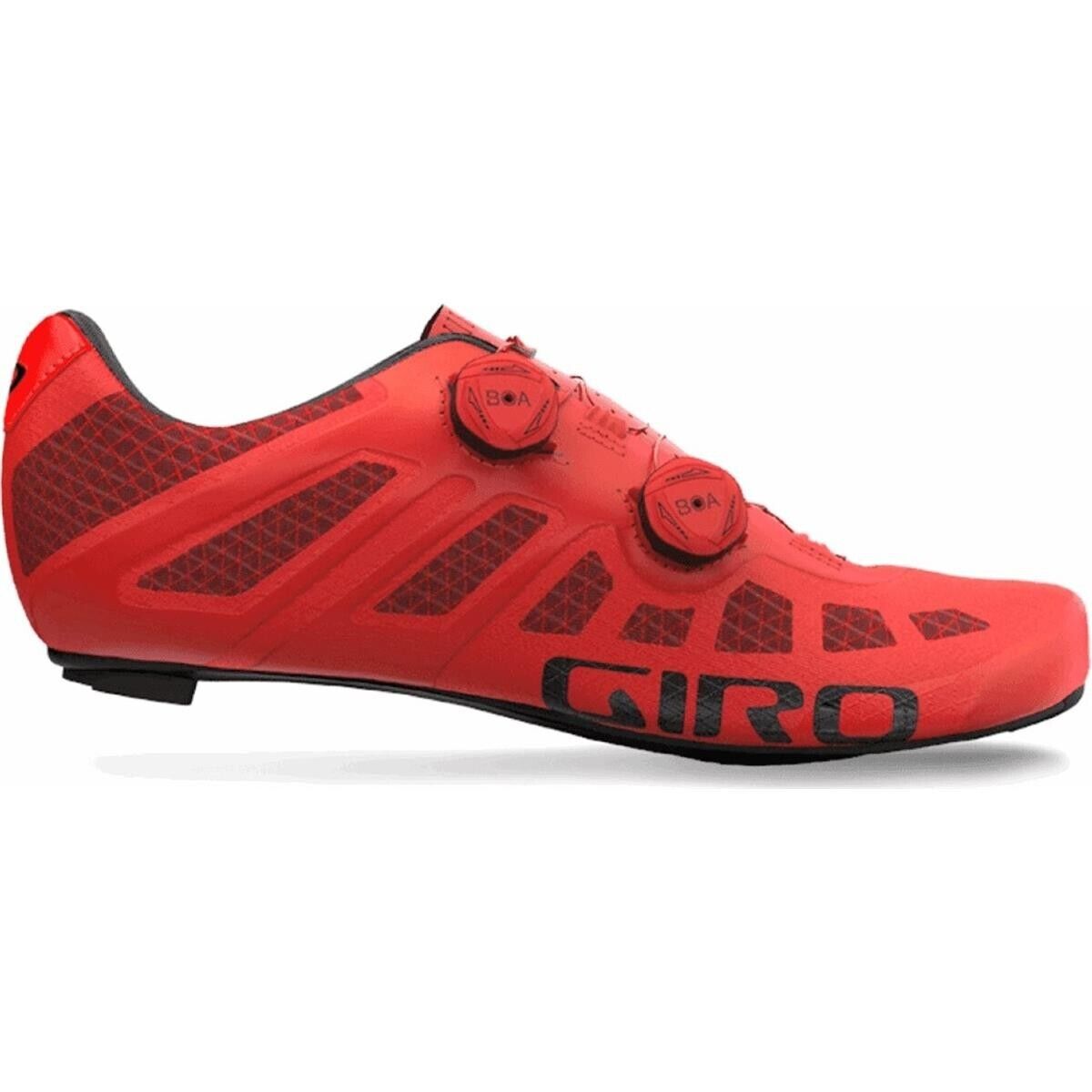 Scarpe Imperial Rosso Scuro Taglia 46 con Suola in Carbonio Easton EC90 Giro