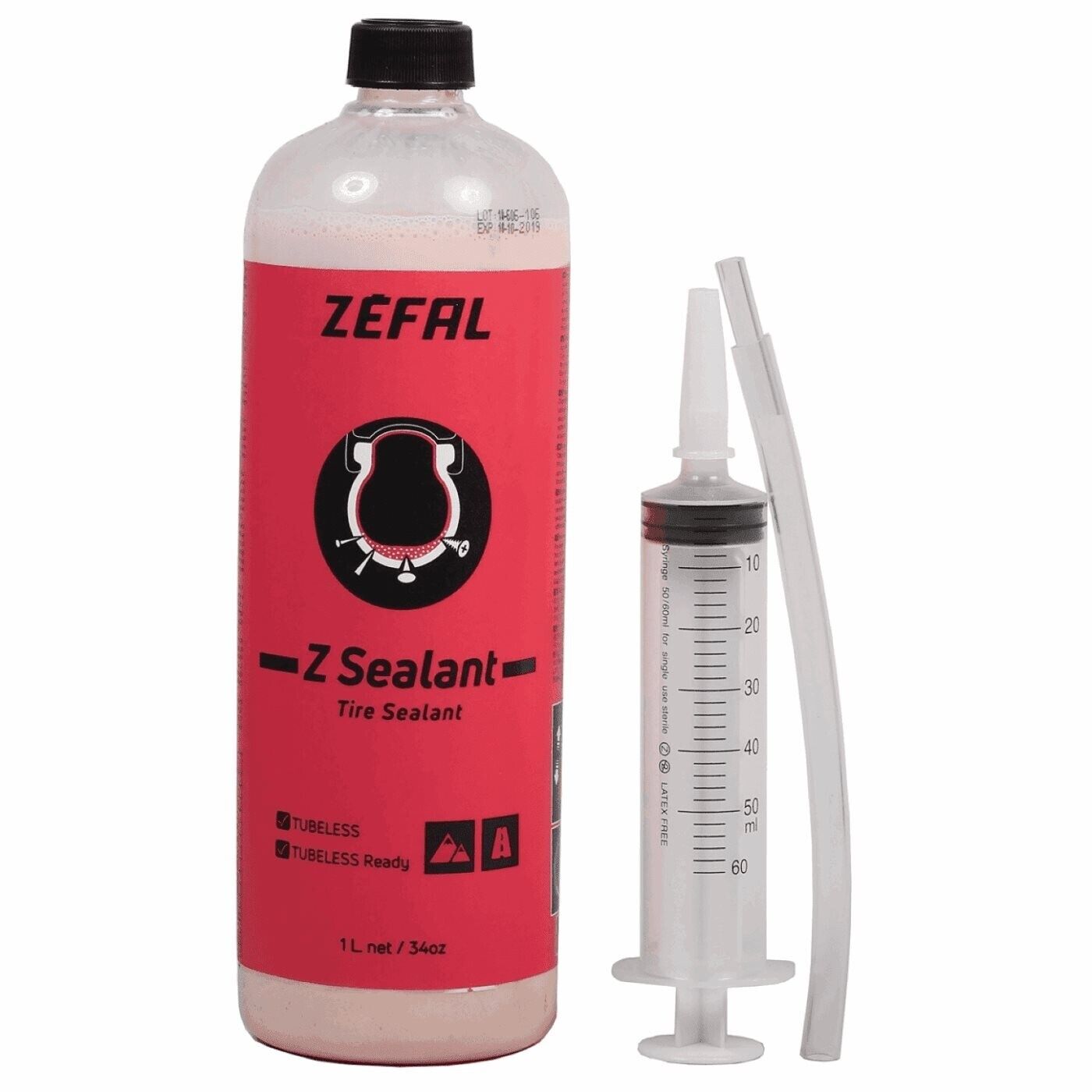 Sigillante Tubeless Zéfal Z Sealant 1000ml con Siringa per Prevenzione Forature