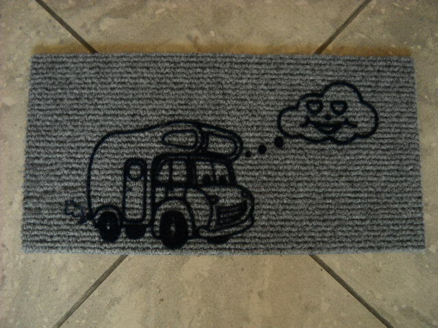 59986.20  ZERBINO DERBY FLOCK 40 X 60 COLORE GRIGIO X CARAVAN E CAMPER