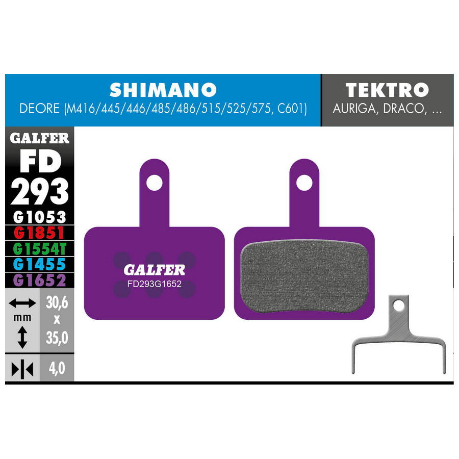 pastiglie mescola viola e-bike freni shimano deore, mt200, mt201, mt400, mt500 e