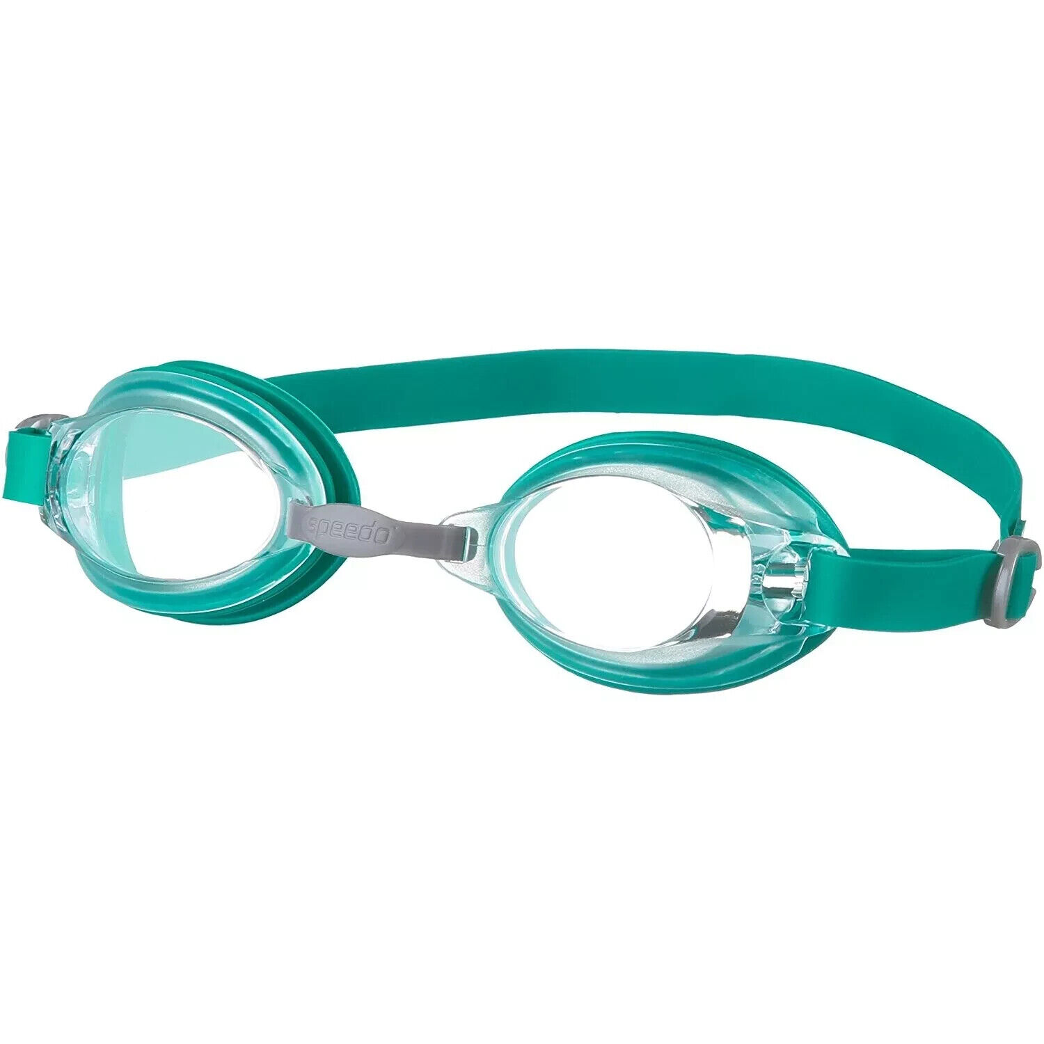 Speedo Occhialini Nuoto Piscina JET V2 GOG AU GREEN/CLEAR Lenti Antiappannanti