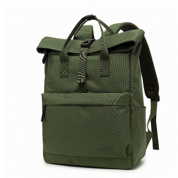 Zaino Celly Venture Pack con chiusura Roll-top Verde e fibbia a scatto