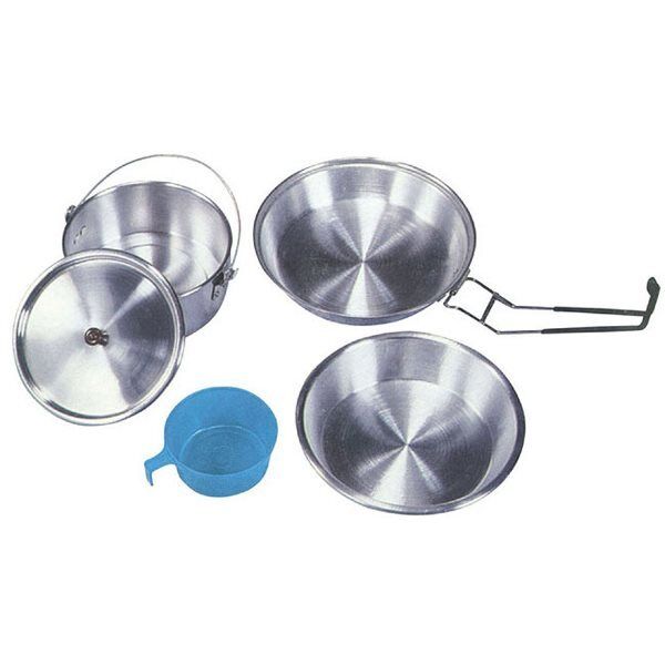 POPOTE SCOUT PENTOLE ALLUMINIO SET PEZZI 5 BRUNNER COOK SET ALU 1
