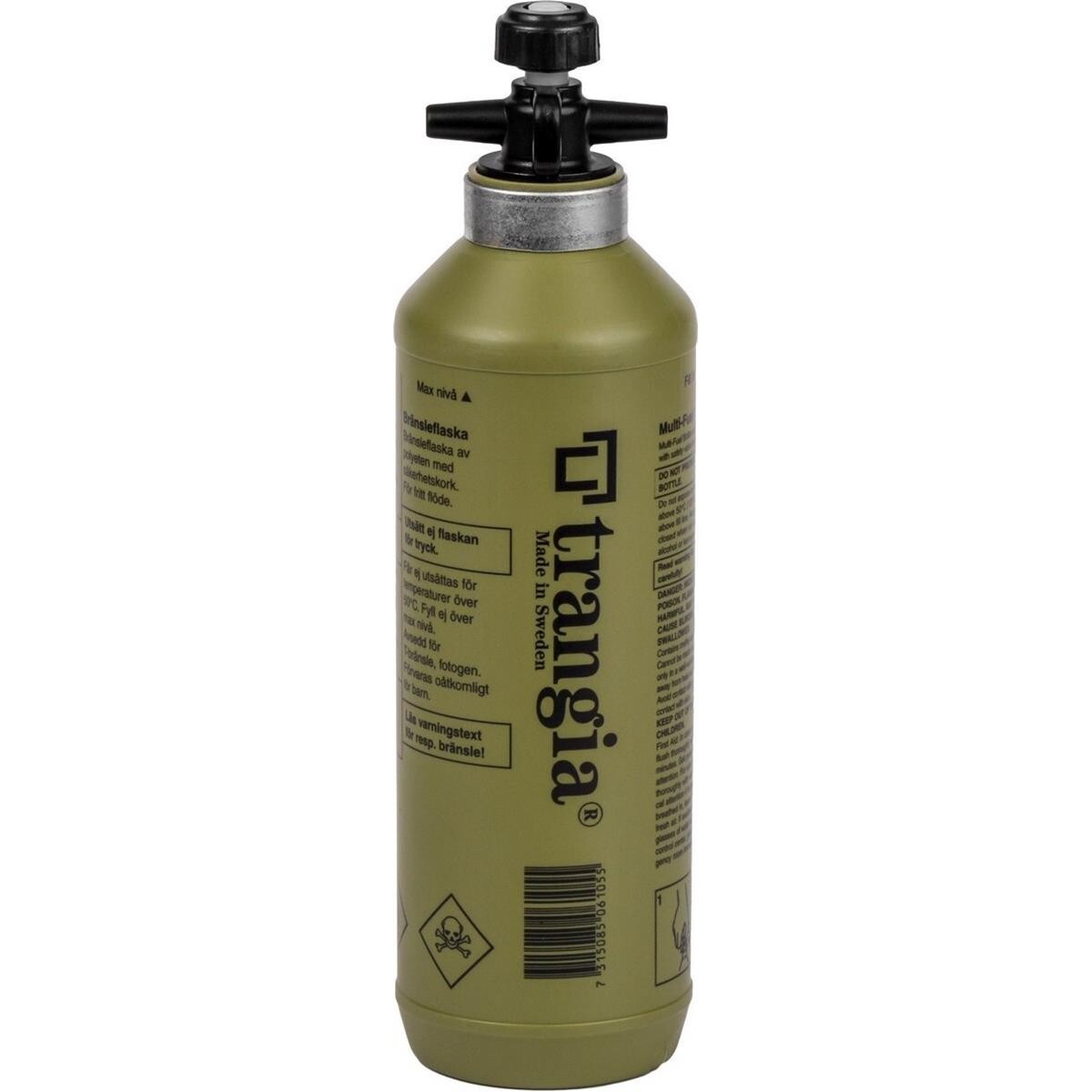 Contenitore Porta Combustibile Trangia 0,5 Litri Verde con Tappo di Sicurezza Tr