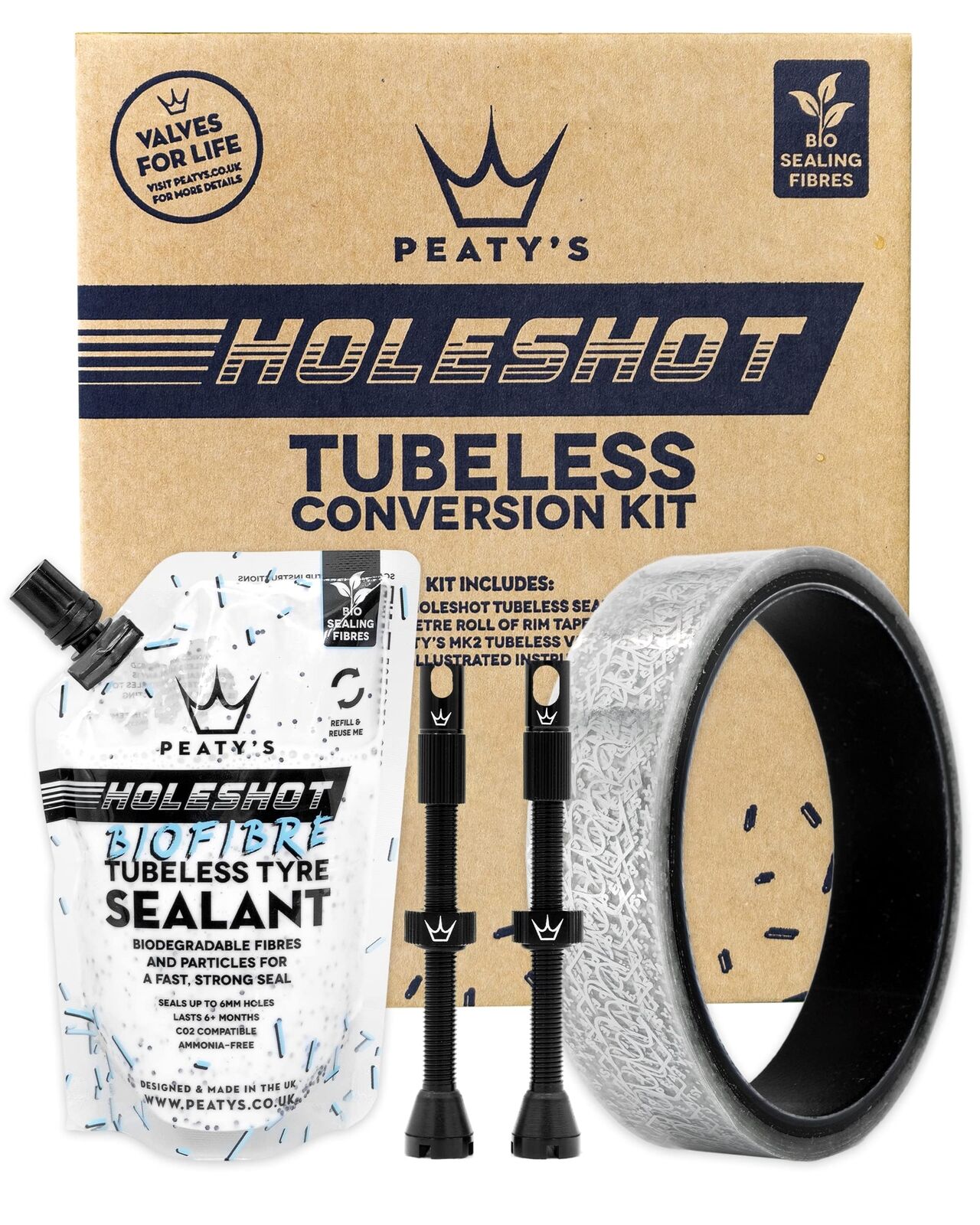 Peaty's Tubeless Wheel Conversion Kit - Enduro, DH, Gravel & Road Bike Kits - In