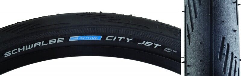 Schwalbe City Jet Pneumatici K-Guard 26x2.0 Nero / Bsk / Ref Filo