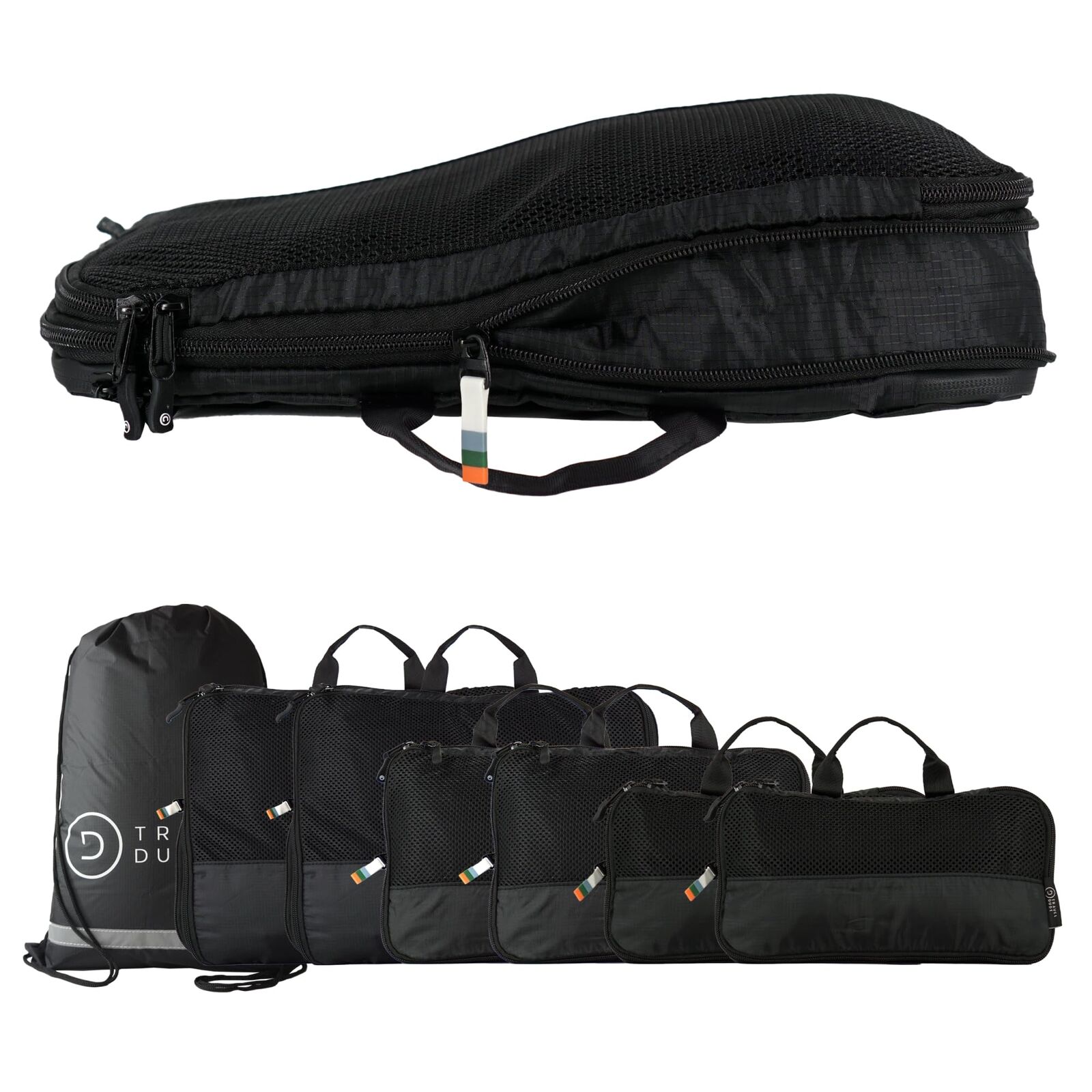TRAVEL DUDE Organizer Valigie | Cubi da imballaggio a compressione | realizza...