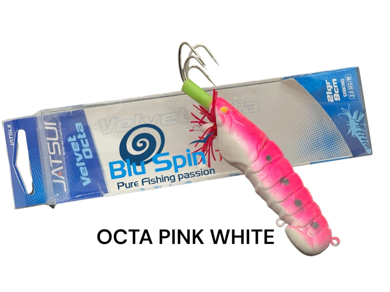 NEW POLPARA JATSUI OCTA RIVESTIMENTO VELVET  9cm  21g  COL: PINK WHITE
